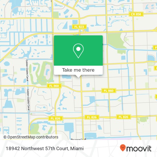 18942 Northwest 57th Court map