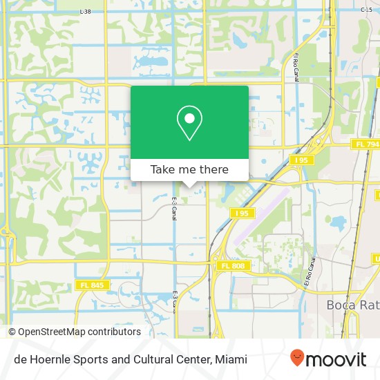 de Hoernle Sports and Cultural Center map