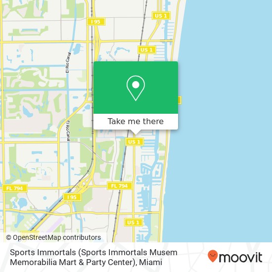 Mapa de Sports Immortals (Sports Immortals Musem Memorabilia Mart & Party Center)