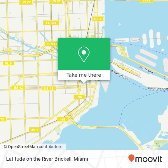 Latitude on the River Brickell map