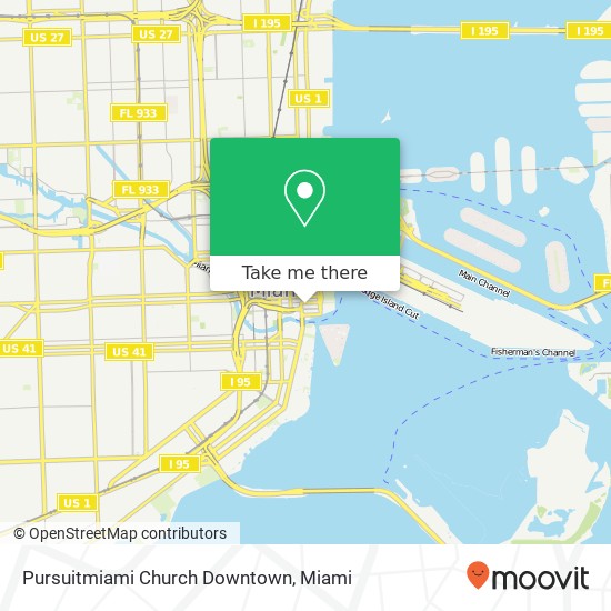 Mapa de Pursuitmiami Church Downtown