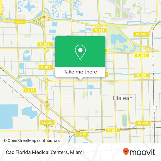 Mapa de Cac Florida Medical Centers