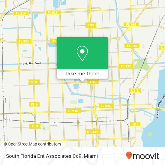 South Florida Ent Associates Cc9 map