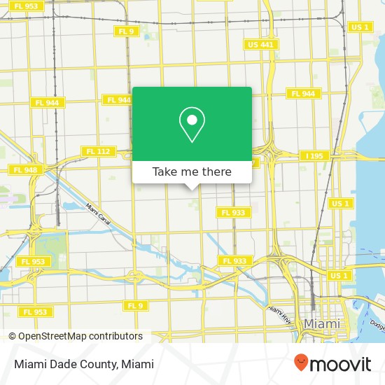 Mapa de Miami Dade County