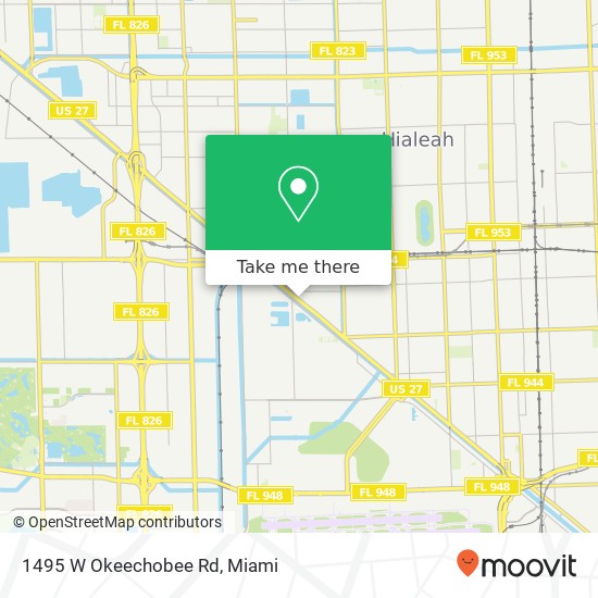 1495 W Okeechobee Rd map