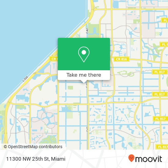 11300 NW 25th St map