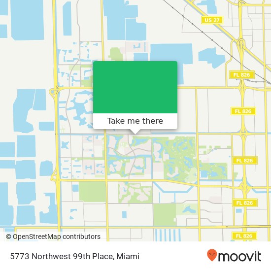 Mapa de 5773 Northwest 99th Place