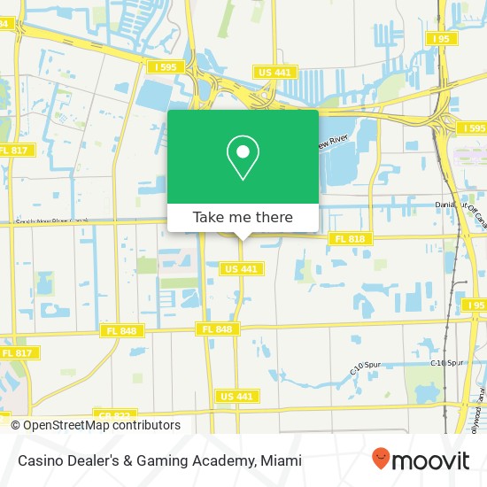 Casino Dealer's & Gaming Academy map