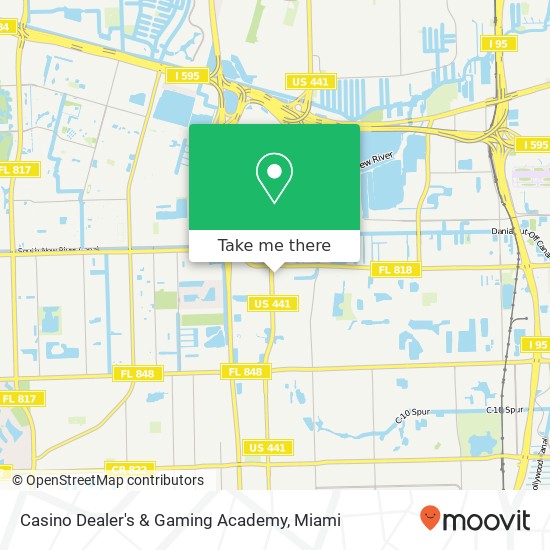 Mapa de Casino Dealer's & Gaming Academy