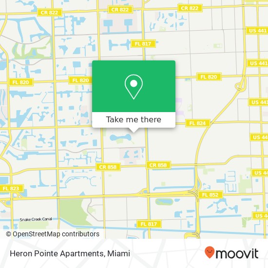 Heron Pointe Apartments map