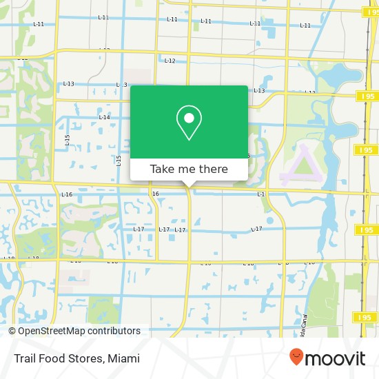 Mapa de Trail Food Stores