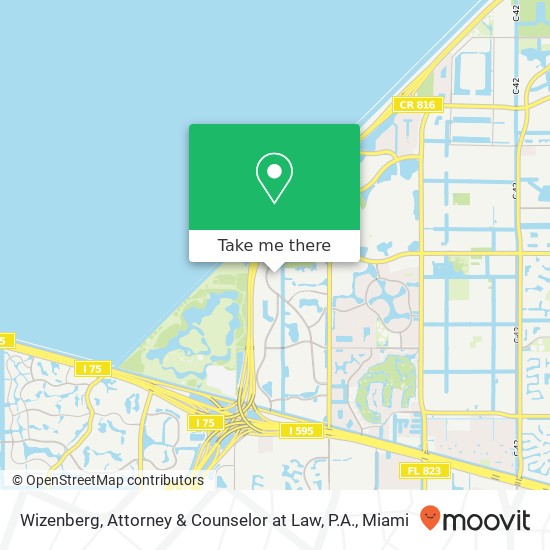 Mapa de Wizenberg, Attorney & Counselor at Law, P.A.