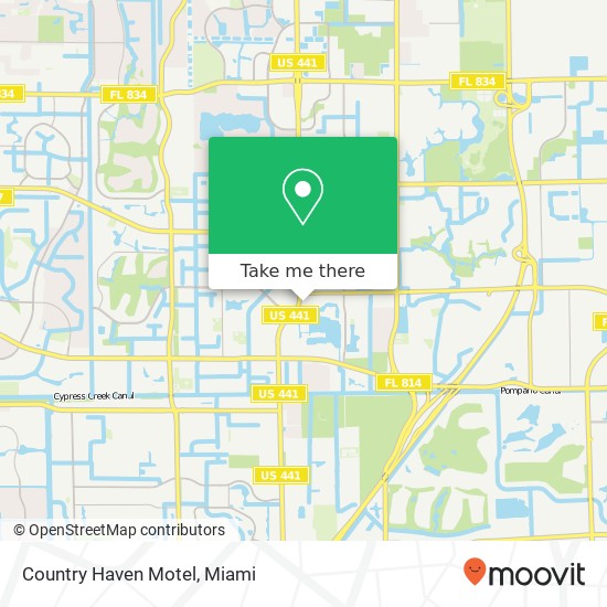 Country Haven Motel map