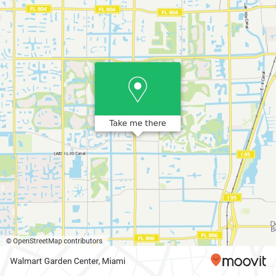 Mapa de Walmart Garden Center