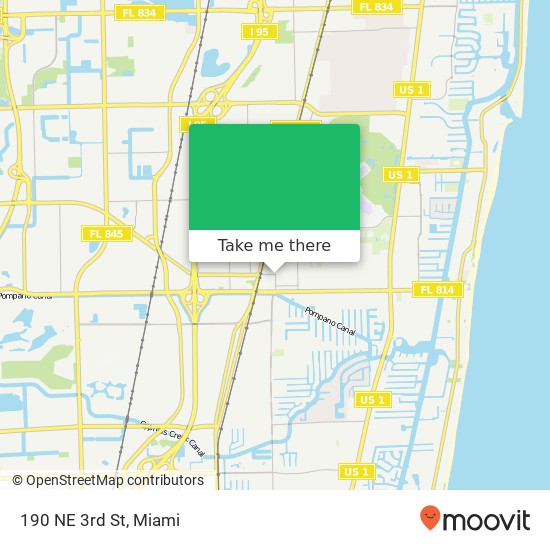 190 NE 3rd St map