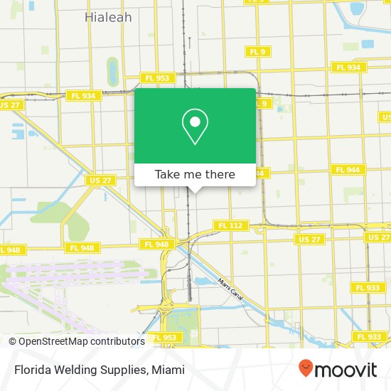 Mapa de Florida Welding Supplies