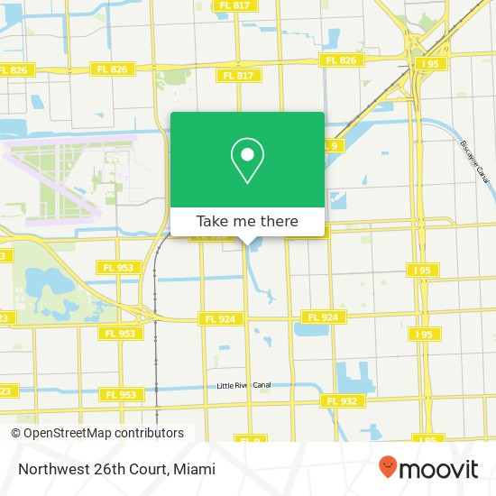 Northwest 26th Court map