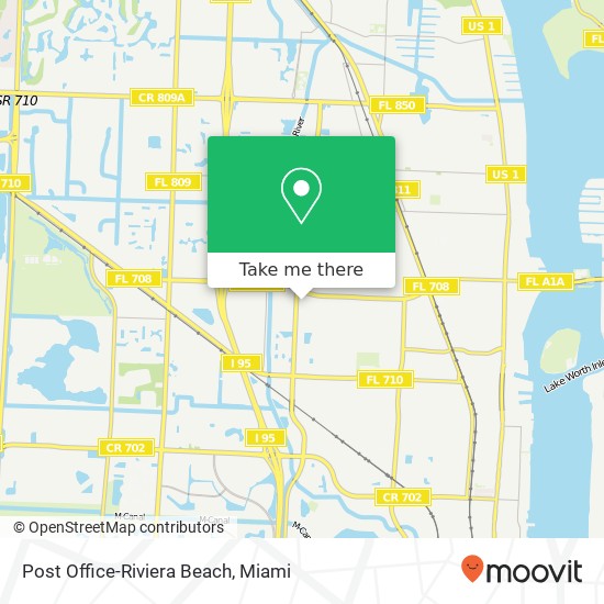 Post Office-Riviera Beach map