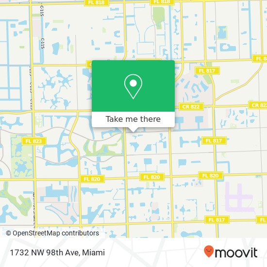 1732 NW 98th Ave map