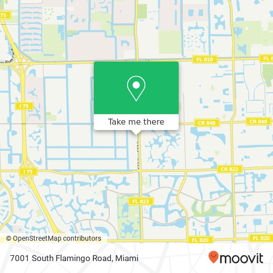 7001 South Flamingo Road map