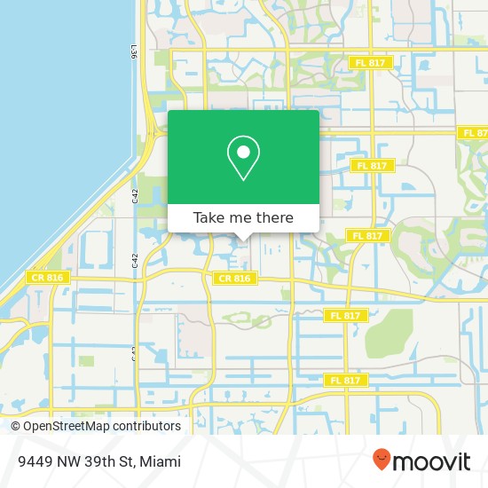 Mapa de 9449 NW 39th St