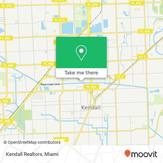 Kendall Realtors map