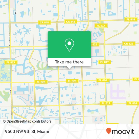 Mapa de 9500 NW 9th St