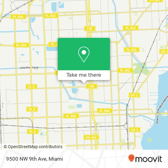 9500 NW 9th Ave map