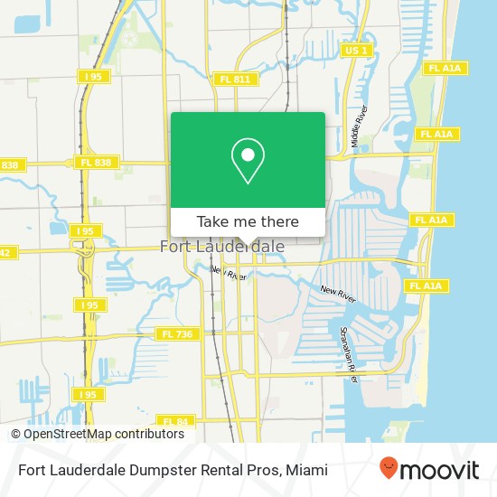 Mapa de Fort Lauderdale Dumpster Rental Pros