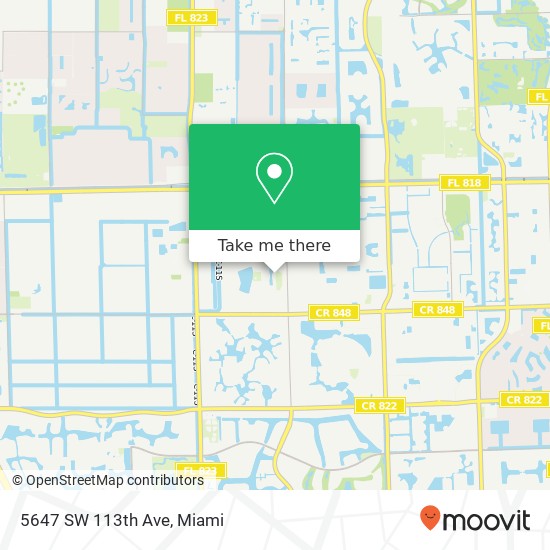 Mapa de 5647 SW 113th Ave