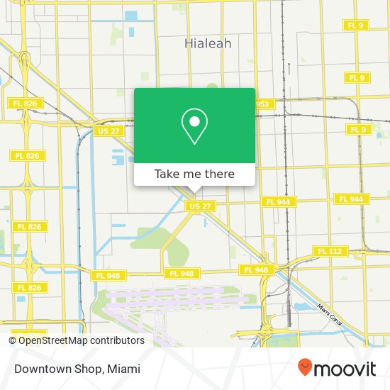 Downtown Shop map