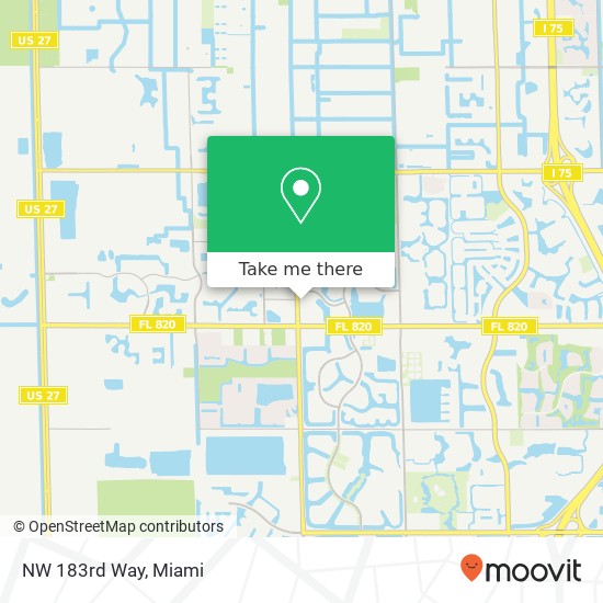 NW 183rd Way map