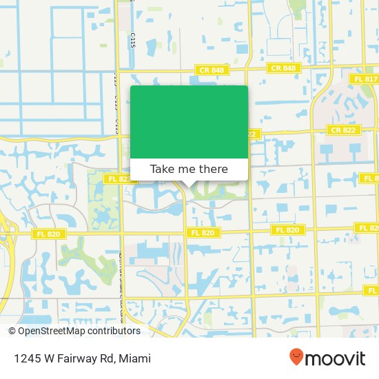 Mapa de 1245 W Fairway Rd