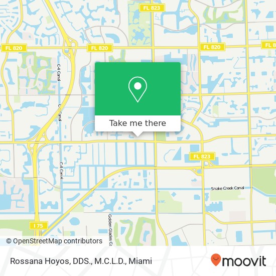 Rossana Hoyos, DDS., M.C.L.D. map