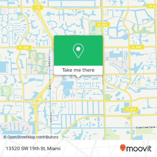 13520 SW 19th St map