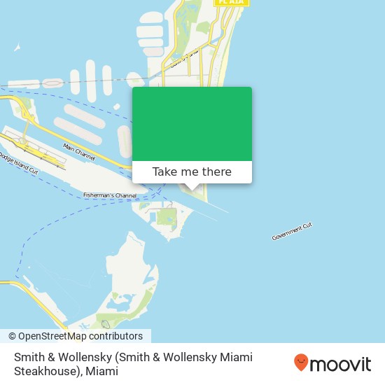 Mapa de Smith & Wollensky (Smith & Wollensky Miami Steakhouse)