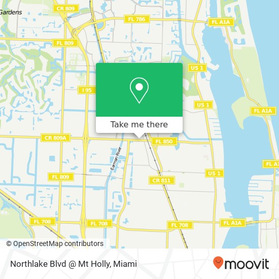 Mapa de Northlake Blvd @ Mt Holly