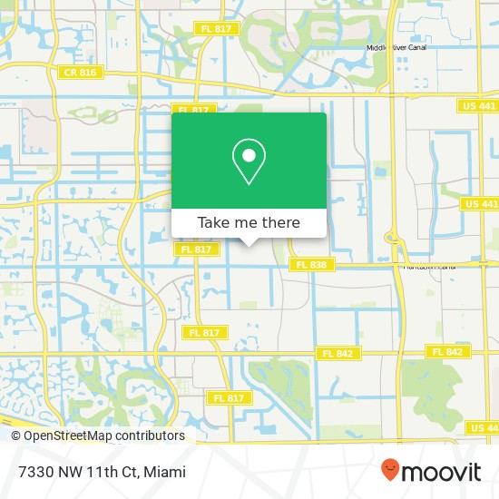 7330 NW 11th Ct map