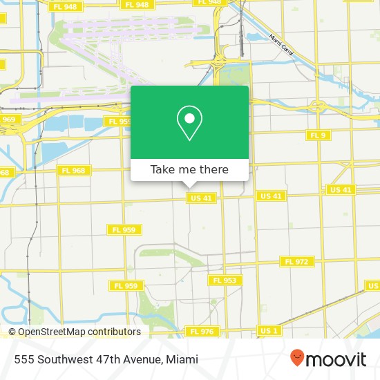 Mapa de 555 Southwest 47th Avenue