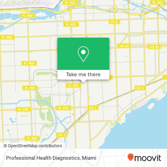 Professional Health Diagnostics map