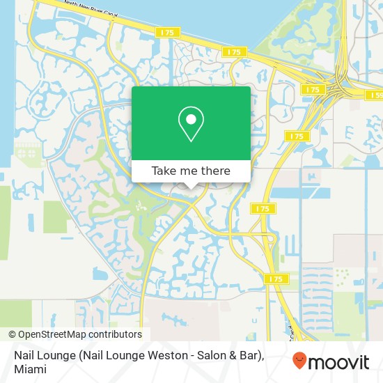 Mapa de Nail Lounge (Nail Lounge Weston - Salon & Bar)