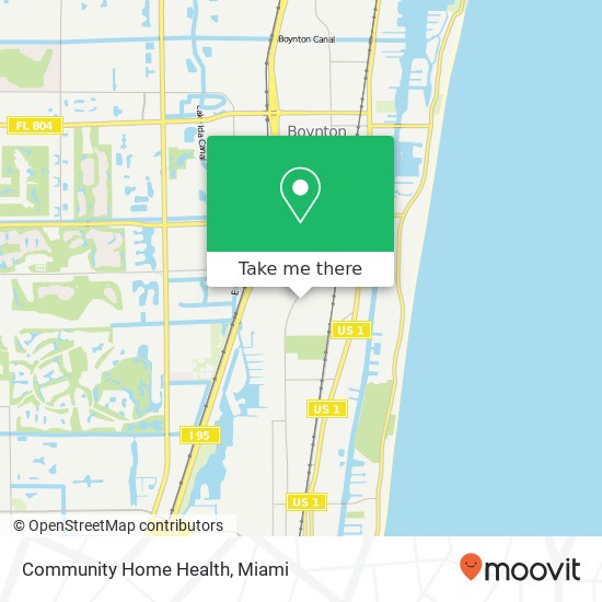 Community Home Health map