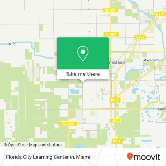 Florida City Learning Center in map