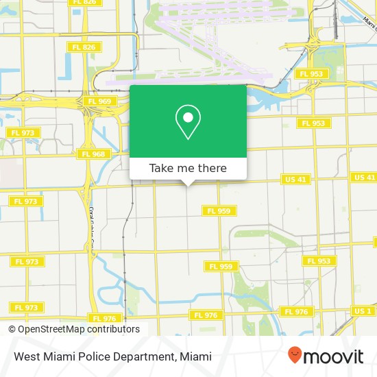 West Miami Police Department map