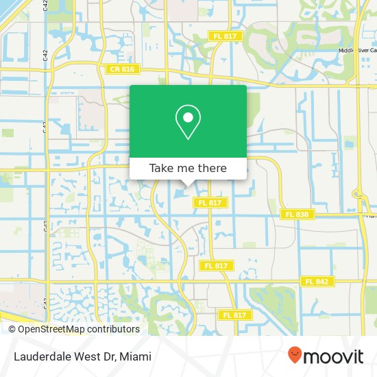 Lauderdale West Dr map