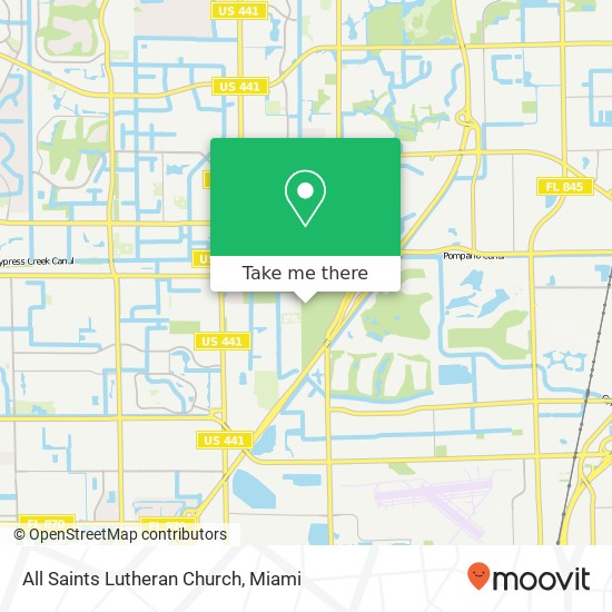 All Saints Lutheran Church map