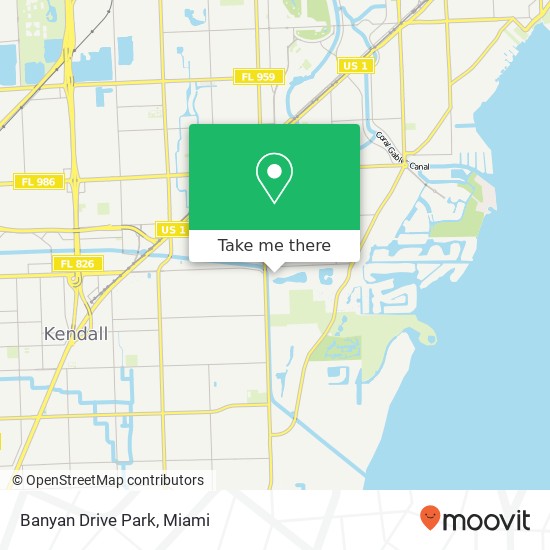 Banyan Drive Park map