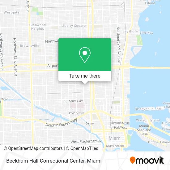 Beckham Hall Correctional Center map