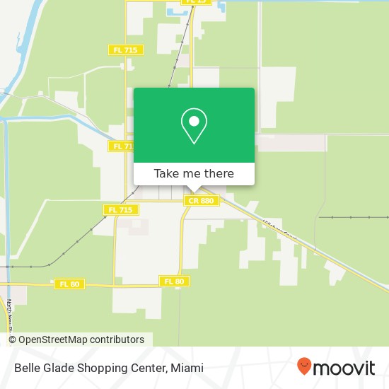 Belle Glade Shopping Center map