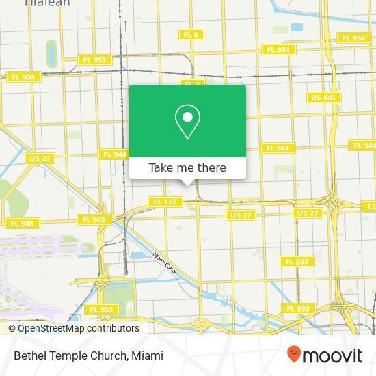 Bethel Temple Church map